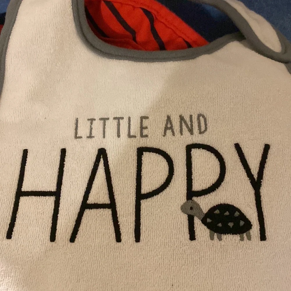 5 Baby Bibs No Stains